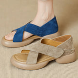 Lenora | Women's Sandal with Cross-Strap and Platform