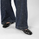 Evelyn | Women's Studded Mary Janes: Crystals &amp; Strap