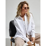 Langley | Women Shirt With Cotton Crinkle Fabric