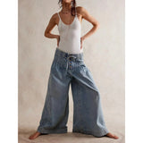 Aria | Women's Denim Pants with Drawstring Waist