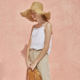 Junia | Women Top With Cotton Linen Blend