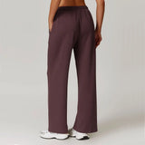 Ayla | Women's Straight Leg Running Pants with Elastic Waist
