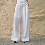 Mila | Women's Pleated Wide Leg Pants with High Waist