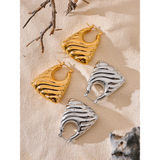 Arlen | Women Earrings with Chunky Hoops and Gold Finish