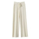 Sandrine | Women's Merino Wool Wide Leg Trousers with High Waist