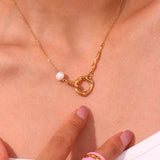 Ciroli | Women Ring with Pearl Design and Anti Tarnish