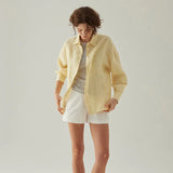 Eloise | Women Shirt With Linen Blend Longline Fit
