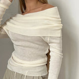 Orvieto | Women Top With Off Shoulder Knit