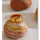 Fiora | Women Ring with Floral Design and Gold Plating
