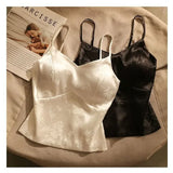 Juliette | Women Top With Satin Floral Jacquard