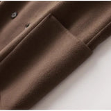 Cecilia | Women's Double-Breasted Wool Coat with Structured Straight Cut