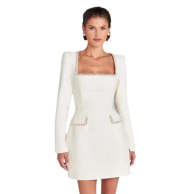 Anastasia | Women's Slim A-Line Mini Dress with Tailored Fit and Pockets