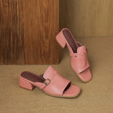 Marcella | Women's Sandal with Buckle and Leather