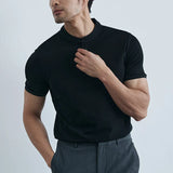 Austin | Men's Collared Slim Fit Button Neck T-Shirt