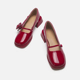 Rosetta | Women Mary Janes with Rose Accent and Glossy