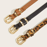 Savannah | Women Belt with Animal Print and Leather
