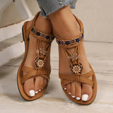 Zariah | Women's Boho Sandals with Beads and Embroidery