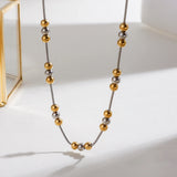 Zora | Women Necklace with Mixed Metal and Snake Chain