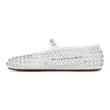 Emmeline | Women’s Mary Janes with Crystal-Studded Leather