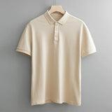 Cedric | Men's Cotton Blend Polo Shirt with V-Shape Fit