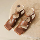 Calista | Women’s Sandals with Straps and Square Toe
