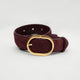 Montreux | Women Belt with Suede Material and Gold Buckle