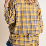 Samara | Women Shirt With Plaid Flannel Design