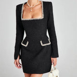 Anastasia | Women's Slim A-Line Mini Dress with Tailored Fit and Pockets