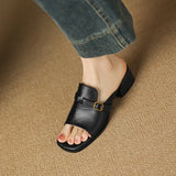 Marcella | Women's Sandal with Buckle and Leather