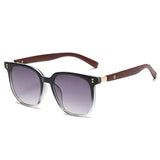 Sarah | | Women's Sunglasses with Wooden Arms and Square Frame