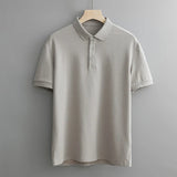 Cedric | Men's Cotton Blend Polo Shirt with V-Shape Fit