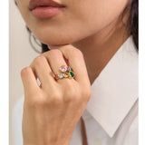 Fiorella | Women Ring with Heart Design and Gold Plating