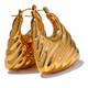 Arlen | Women Earrings with Chunky Hoops and Gold Finish