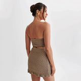 Savannah | Women's Knit Set with Bandeau Shorts