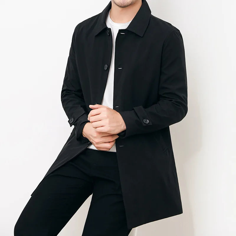 Adrian | Men Coat with Structured Fit and Versatile
