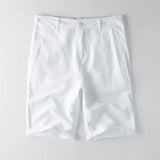Maddox | Unisex Shorts with Button Waist and Linen