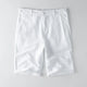 Maddox | Men's Shorts with Button Waist and Linen