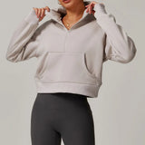 Taylor | Women's Half-Zip Fleece Hoodie for Workout and Training