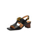 Isadora | Women's Sandal with Chain and Block Heel