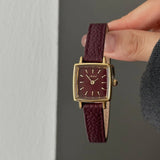 Lacceti | Women Wrist Watch with Brass Case and Leather Band