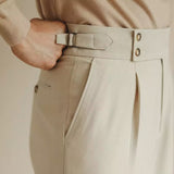 Alexander | Men's Trousers with Side Adjusters and Pleats