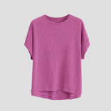 Genevieve | Women Tee With Cotton Linen Oversized Fit