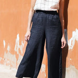 Sylvie | Women's Linen Pants with Elastic Waistband