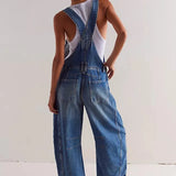 Marceline | Women's Oversized Cotton Denim Overalls with Adjustable Straps