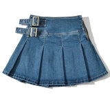 Lila | Women's Skirt with Pleated Buckle Detail