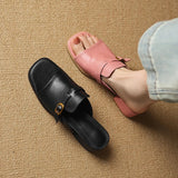 Marcella | Women's Sandal with Buckle and Leather