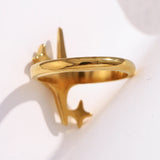 Astrale | Women Ring with Star Design and Gold Plating