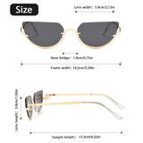 Camille | Women's Sunglasses with Metal Detailing and Floating Lenses