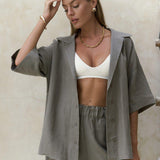 Wrenley | Women's Cotton Two Piece Set Pants