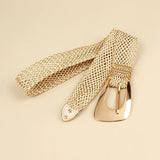 Valentina | Women Belt with Woven Design and 38.5 Inch Length